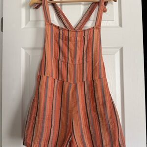 SO 100% Cotton Vibrant Striped Overalls